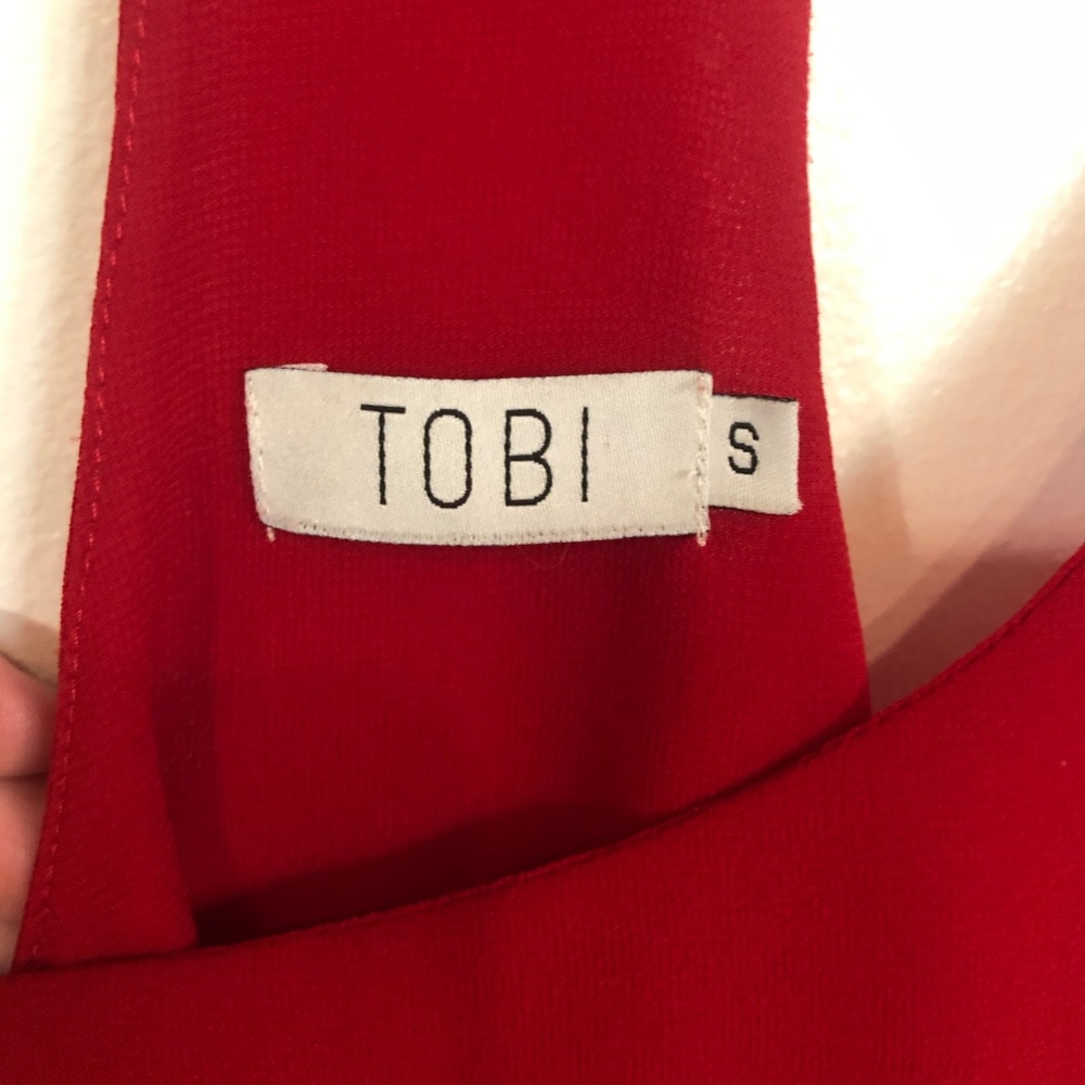 Tobi Racerback Red Tank Top - Picture 4 of 6